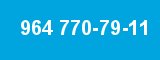 964 770-79-11 964 770-79-11